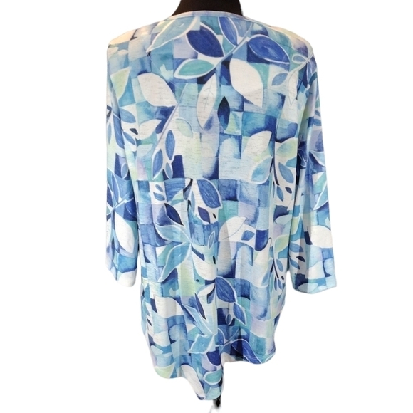 ALFRED Dunner Asemetrucal Jersey Top - Picture 3 of 5